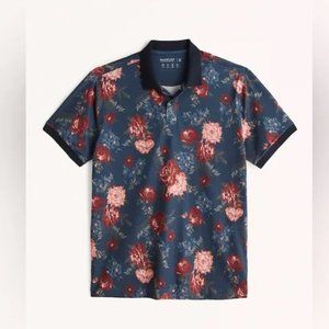 Floral Airknit Polo (Abercrombie & Fitch)